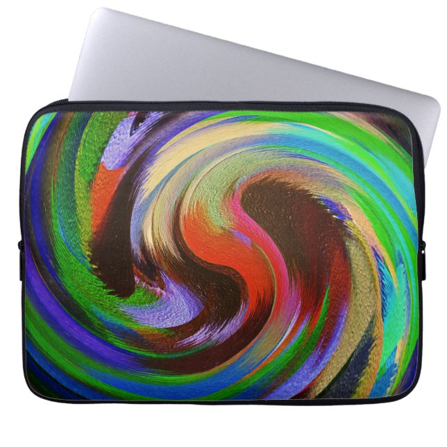 Modern wirl-Abstrakt artikel 25 Laptop Sleeve (Framsidan)