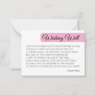 Modern Wishing well Card-mall - Minimali Anteckningskort