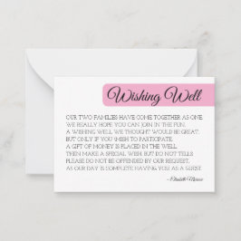 Modern Wishing well Card-mall - Minimali Anteckningskort
