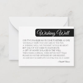 Modern Wishing well Card-mall - Minimali Anteckningskort