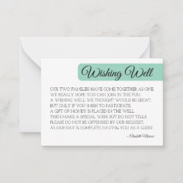 Modern Wishing well Card-mall - Minimali Anteckningskort