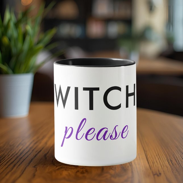Modern Witch, Halloween Mugg - minimal Chic (Skapare uppladdad)