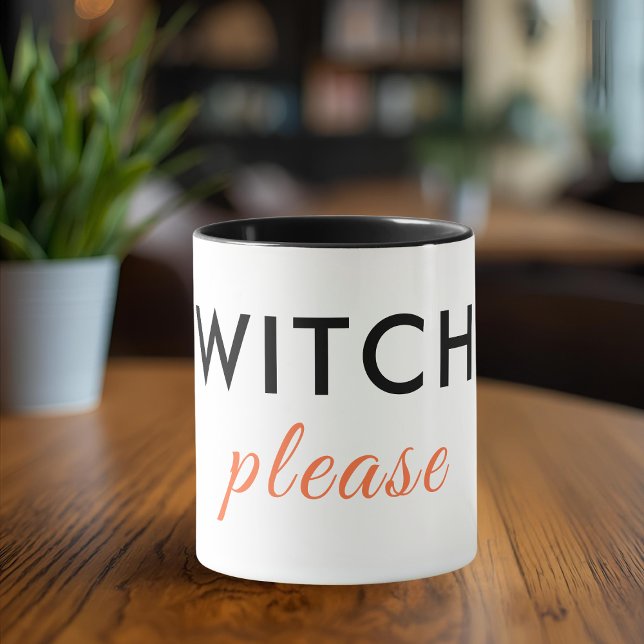 Modern Witch, Halloween Mugg - minimal Chic (Skapare uppladdad)