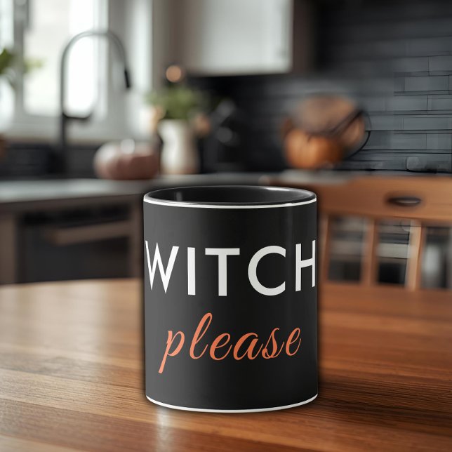 Modern Witch, Halloween Mugg - minimal Chic (Skapare uppladdad)