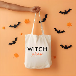 Modern Witch, Halloween Tote Bag - Trendig Tygkasse