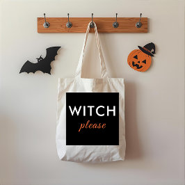 Modern Witch, Halloween Tote Bag - Trendig Tygkasse