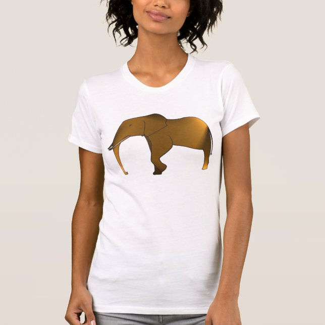 Modern Women Elephant Shirt T-shirt (Framsida)
