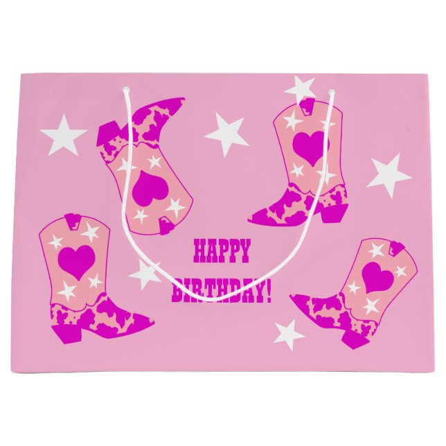 Modern Women Rosa Cowgirl Western Boots Birthday (Framsidan)
