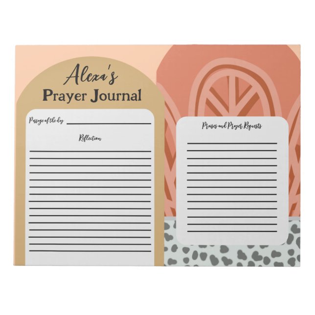 Modern Womens Christian Daily Prayer Journal Anteckningsblock (Framsida)