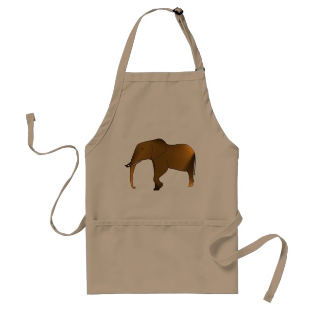 Modern Womens Elephant Apron Förkläde (Framsidan)