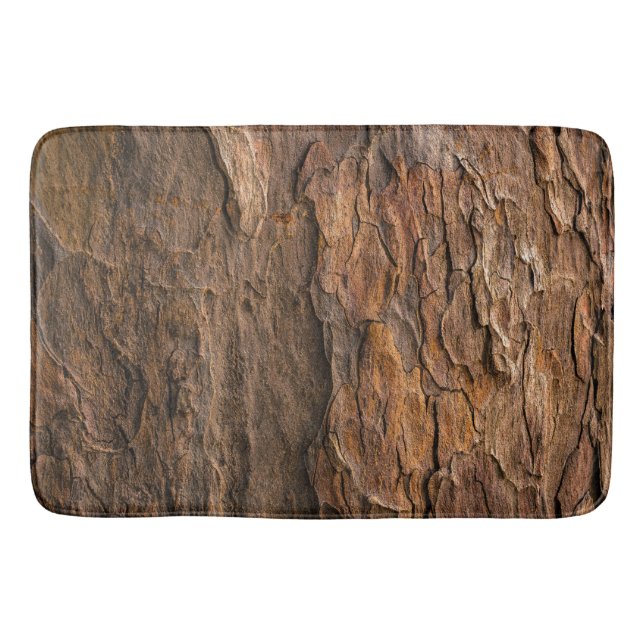 Modern Wood-Anpassningsbar Large Bath Mat Badrumsmatta (Framsidan)