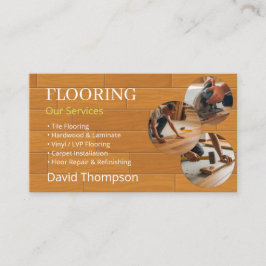 Modern Wood Flooring Tile Service Visitkort