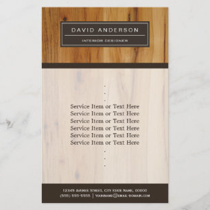 Modern Wood Grain Professionell Classy Flygblad
