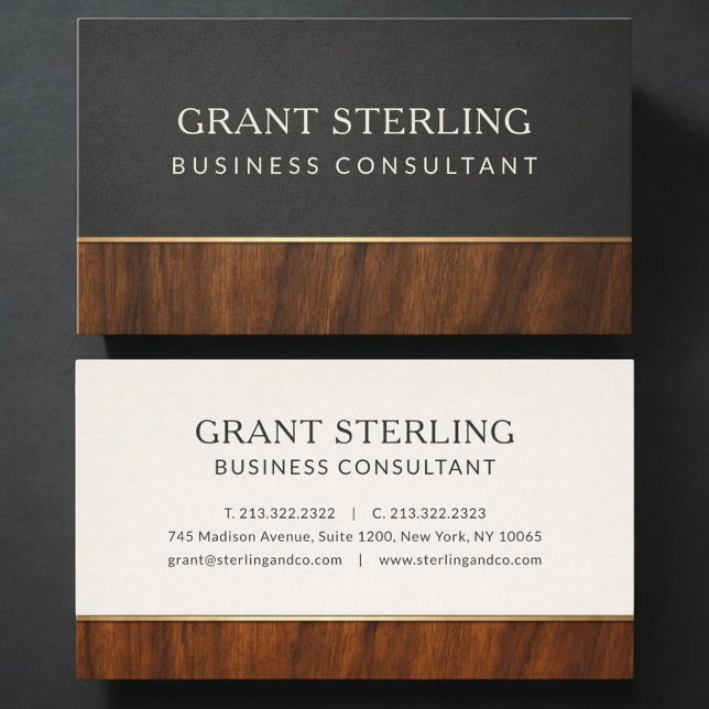 Modern Wood Professional Visitkort (Skapare uppladdad)