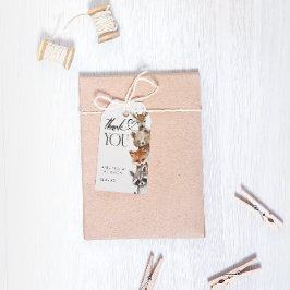 Modern Woodland Cute Animals Tack Presentetikett