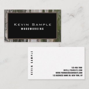 Modern Woodworking Digital Woodland Camo Graphic Visitkort