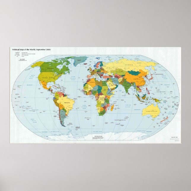 Modern World Map Poster 2006 (Framsidan)