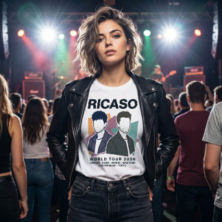 Modern World Tour 2026 Ricaso Fiktiv Musik T Shirt
