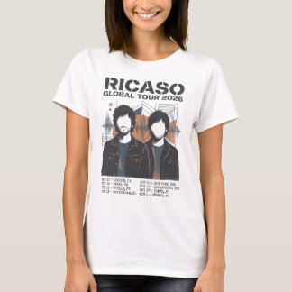 Modern World Tour 2026 Ricaso Fiktiv Musik T Shirt