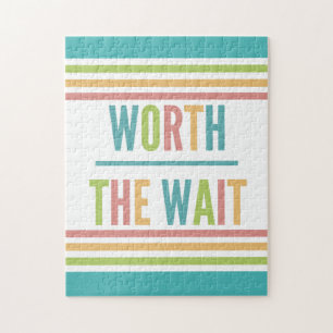Modern Worth the Wait - adoption, Nyfödd bebis Pussel