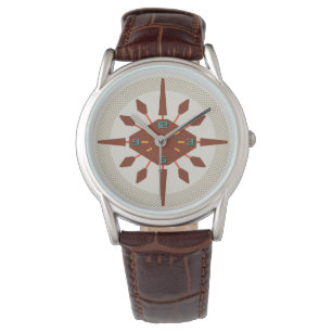 Modern Wrist Diamond Spokes i mitten av århundrade Armbandsur