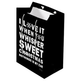 Modern Xmas Black & White Gift Bag | Sweet Xmas