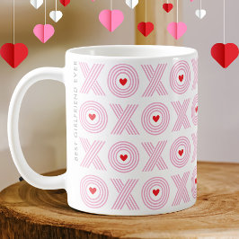Modern XOXO Alla hjärtans dag, bästa flickvän Kaffemugg