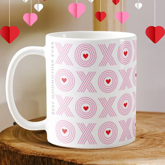 Modern XOXO Alla hjärtans dag Godmor Kaffemugg (Skapare uppladdad)