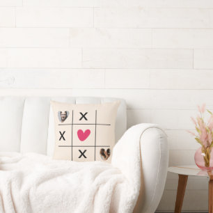 Modern Xoxo Heart-fotokollage Kudde