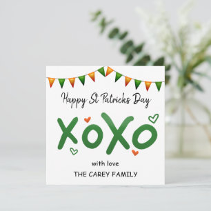 Modern XOXO Lycklig St patricks day
