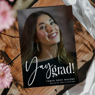 Modern Yay Grattis Foto Examen Meddelande