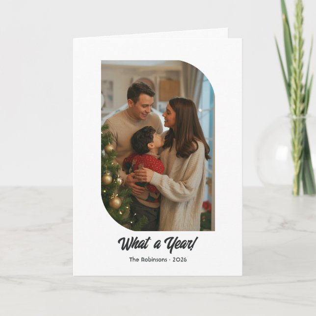 Modern "Year in Review", fotopaket jul Helgkort (Framsida)
