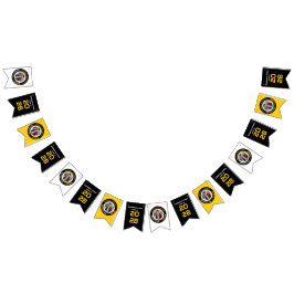 Modern Yell Black White Graduation Photo Vimplar