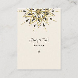 Modern Yoga-massage Hälsa-Affärskort Visitkort