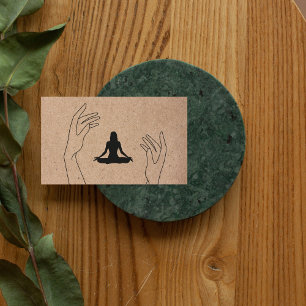 Modern Yoga-Professionell-Logotyp - företag Visitkort