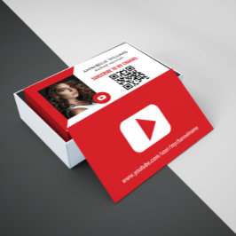 Modern YouTube-foto Visitkort