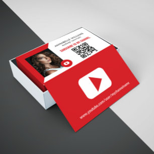Modern YouTube-foto Visitkort