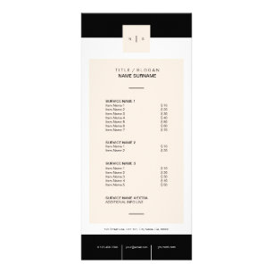 Modern yrkesmässig Minimalist ren orientering Reklamkort