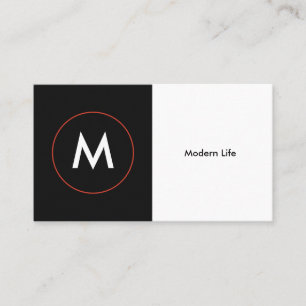 Modern yrkesmässig Monogramvisitkort Visitkort