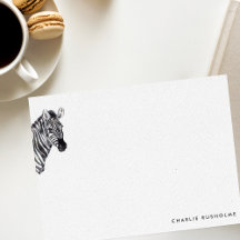 Modern Zebra-Personlig Stationery