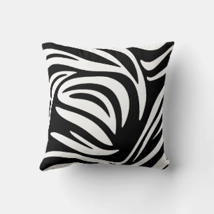 Modern Zebra ränder Abstract Design Kudde