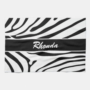 Modern Zebra tryck Kökshandduk