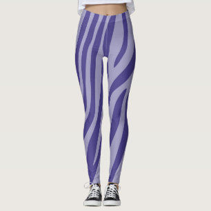 Modern Zebra tryck Mönster #17 Leggings