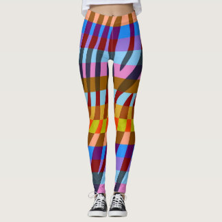 Modern Zebra tryck Mönster #5 Leggings