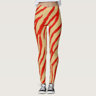 Modern Zebra tryck Mönster Leggings
