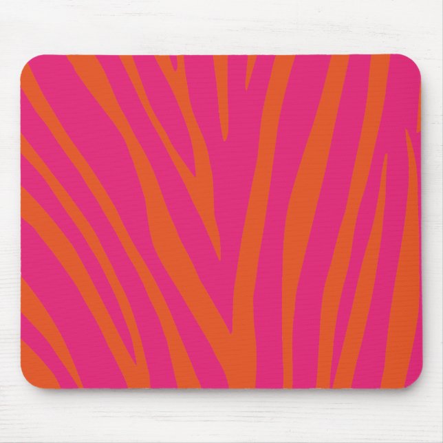 Modern Zebra tryck Mönster Musmatta (Framsidan)