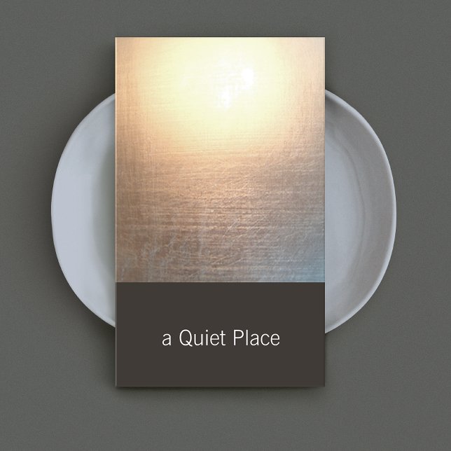 Modern Zen Glow Yoga och lagningskonst Visitkort (Skapare uppladdad)