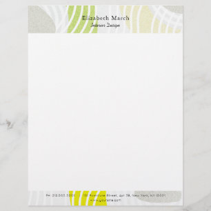 Modern Zen Sten Garden Grått Letterhead Brevhuvud