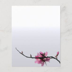 Modern Zen Vår Blommigt Business Anpassningsbar Fl Flygblad