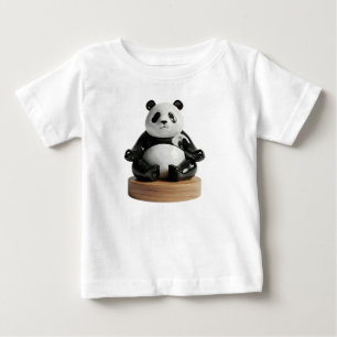 Modern Zen vardagsrumsstatyett av panda T Shirt